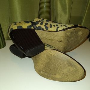 Libby Edelman Leopard Ankle Boots